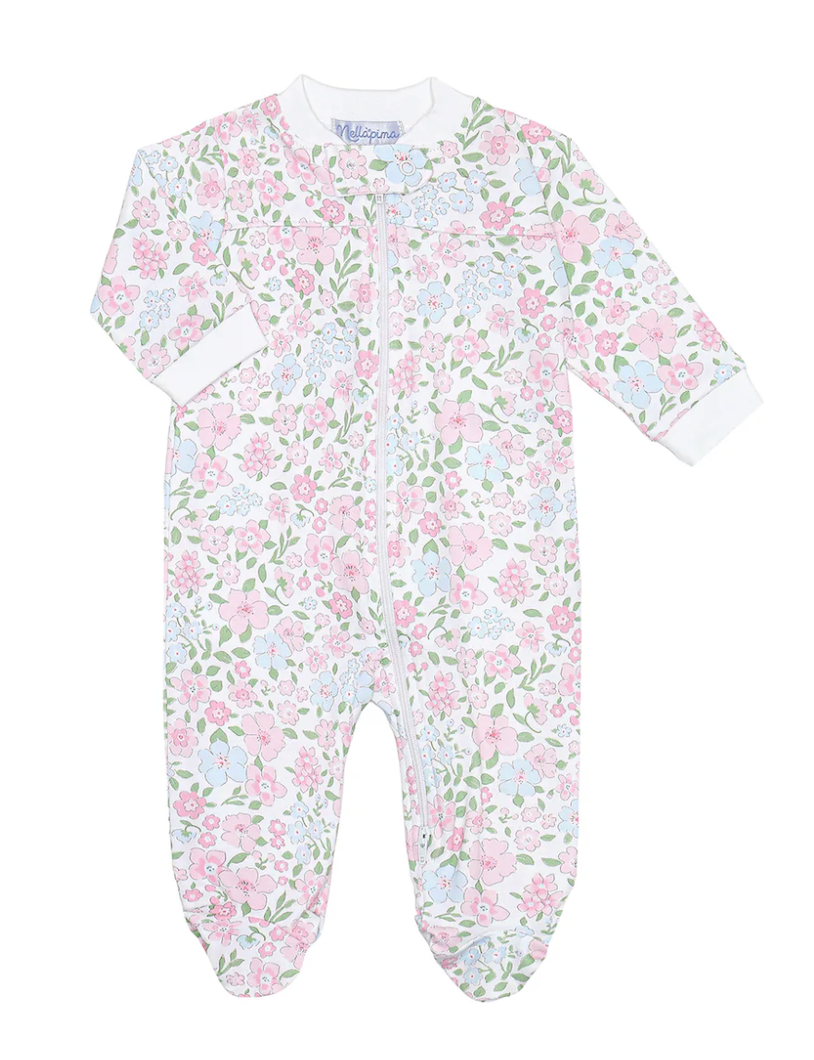 English Garden Zipper Footie from Anderson Parker
