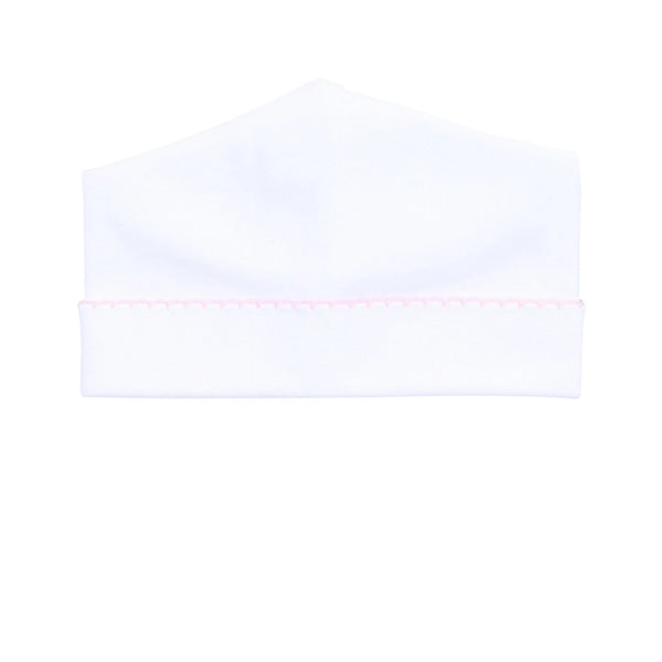 Essentials White Hat with Pink Trim from Anderson Parker