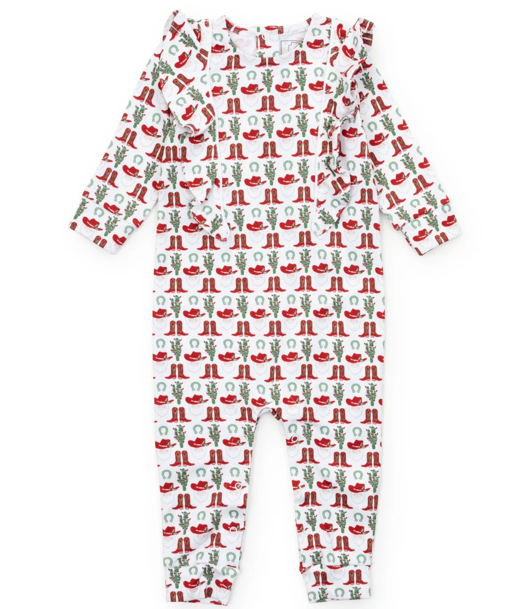 Evelyn Girls' Romper - Cowboy Christmas from Anderson Parker