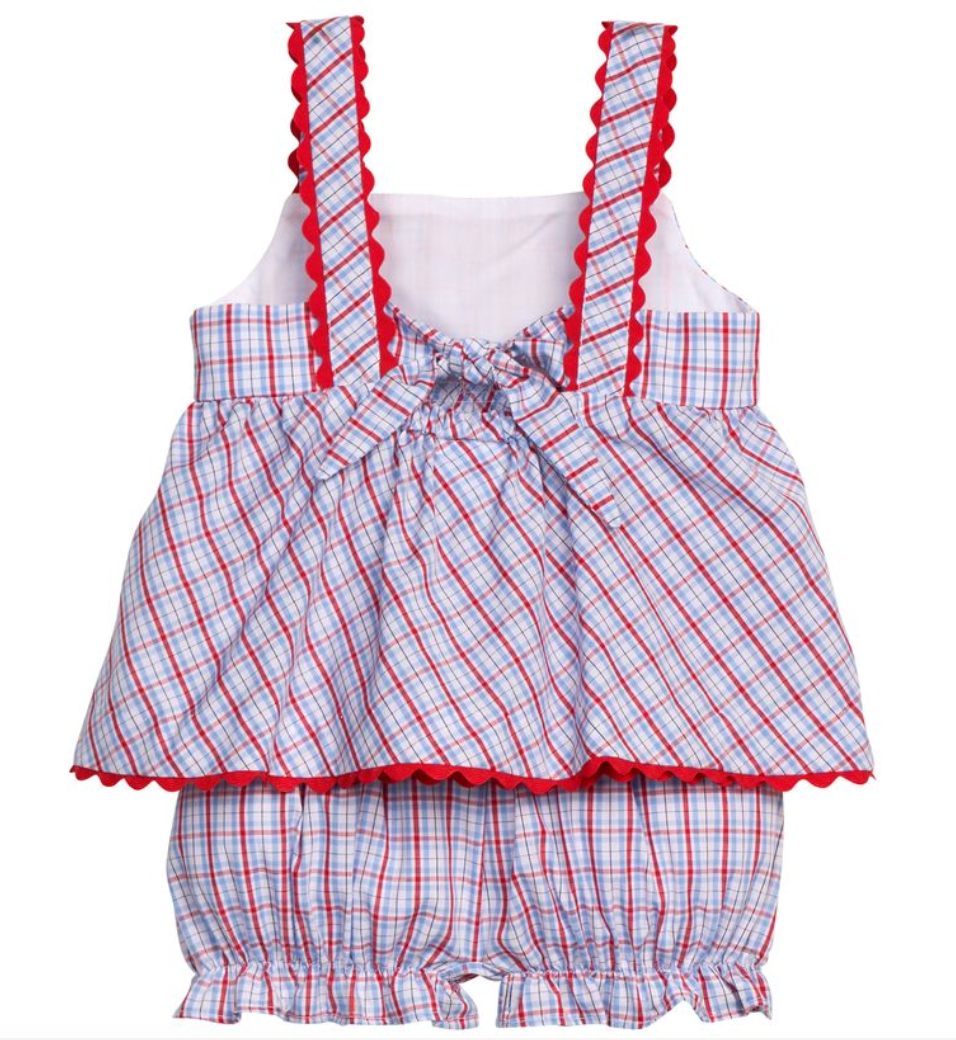 Evie Bloomer Set - Patriotic Plaid from Anderson Parker