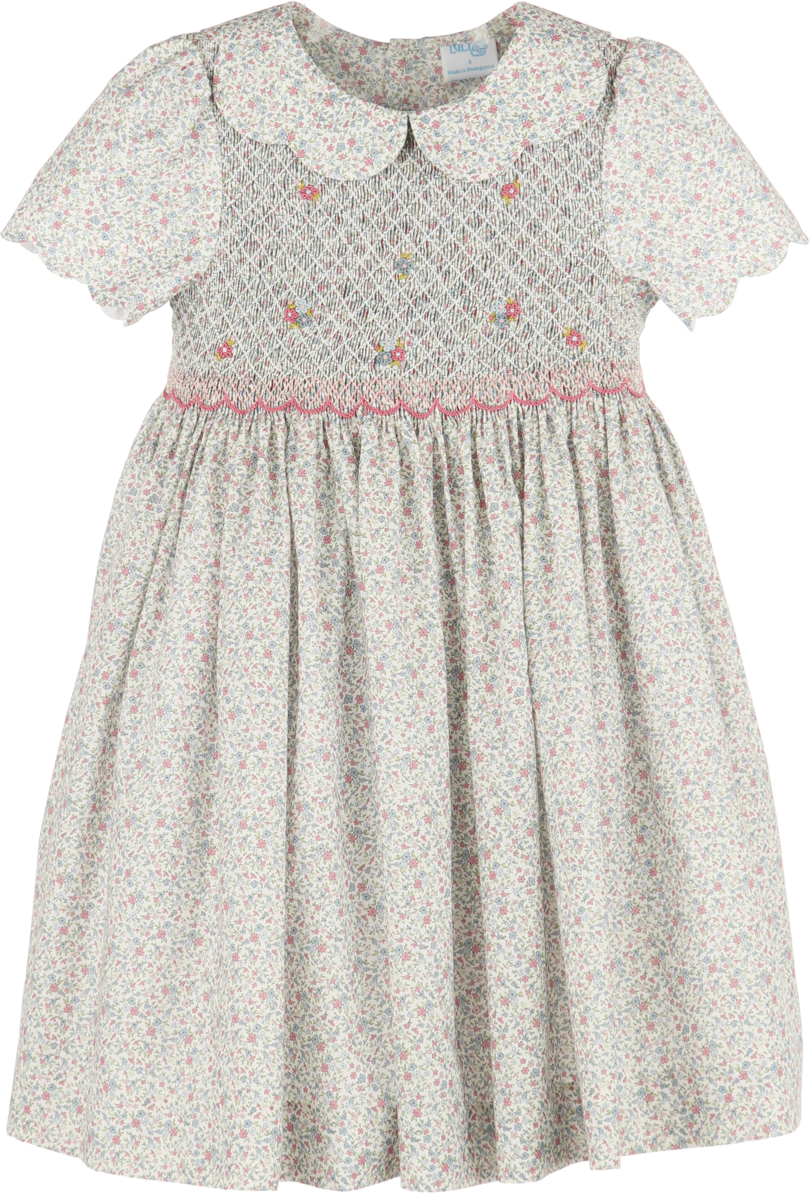 Fall Blossom Smock Dress - Pink from Anderson Parker