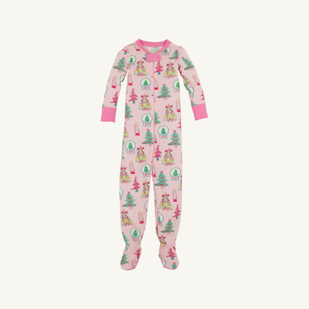 Fallon Footie Pajamas - Christmas Coloring Contest/Winter Park Pink from Anderson Parker