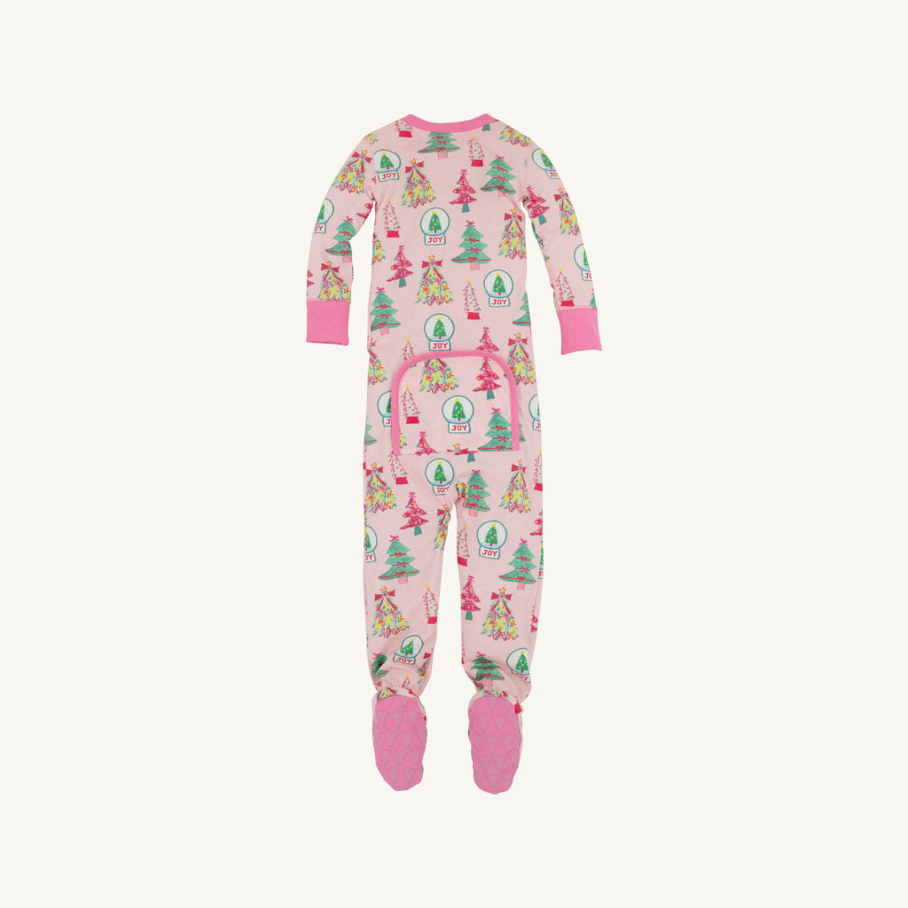 Fallon Footie Pajamas - Christmas Coloring Contest/Winter Park Pink from Anderson Parker