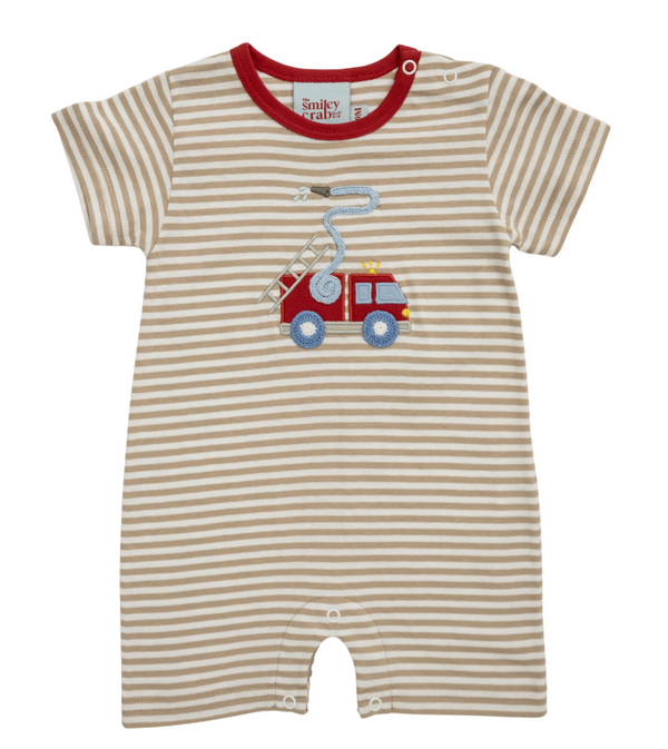 Fire Rescue Truck Romper from Anderson Parker