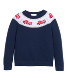 Fire Truck Fair Isle Sweater from Anderson Parker