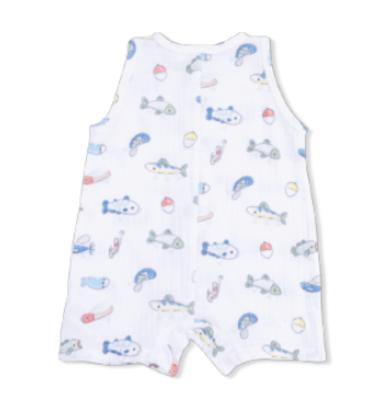 Fishing Lures - Sleeveless Shortie Romper from Anderson Parker