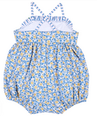 Floral Bubble Swimsuit with Flower - Blue & Yellow from Anderson Parker