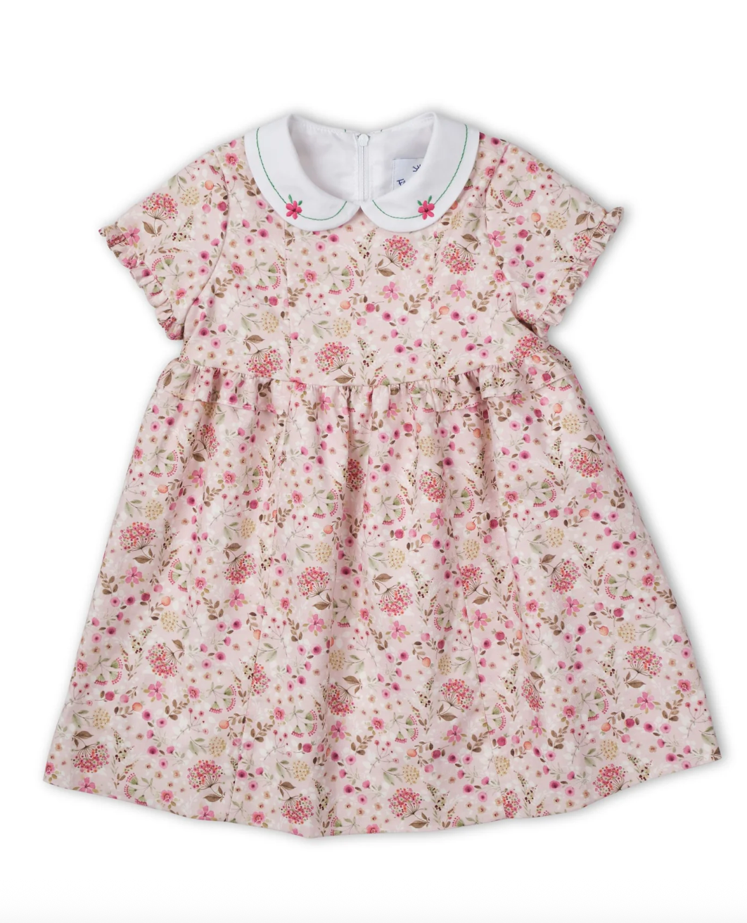 Floral Dress With Embroidered Collar from Anderson Parker