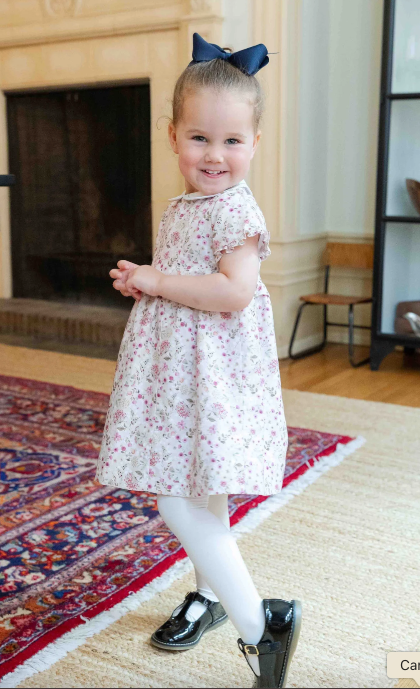 Floral Dress With Embroidered Collar from Anderson Parker