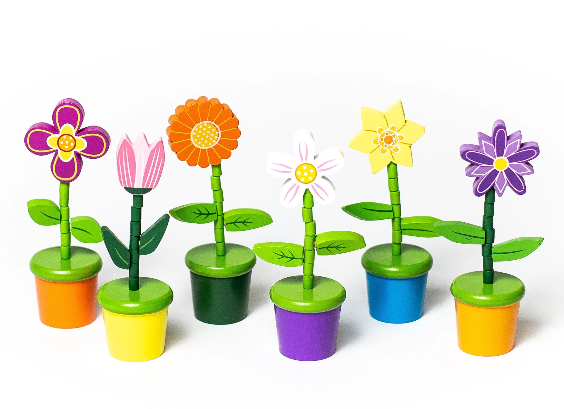 Flower Push Puppets from Anderson Parker