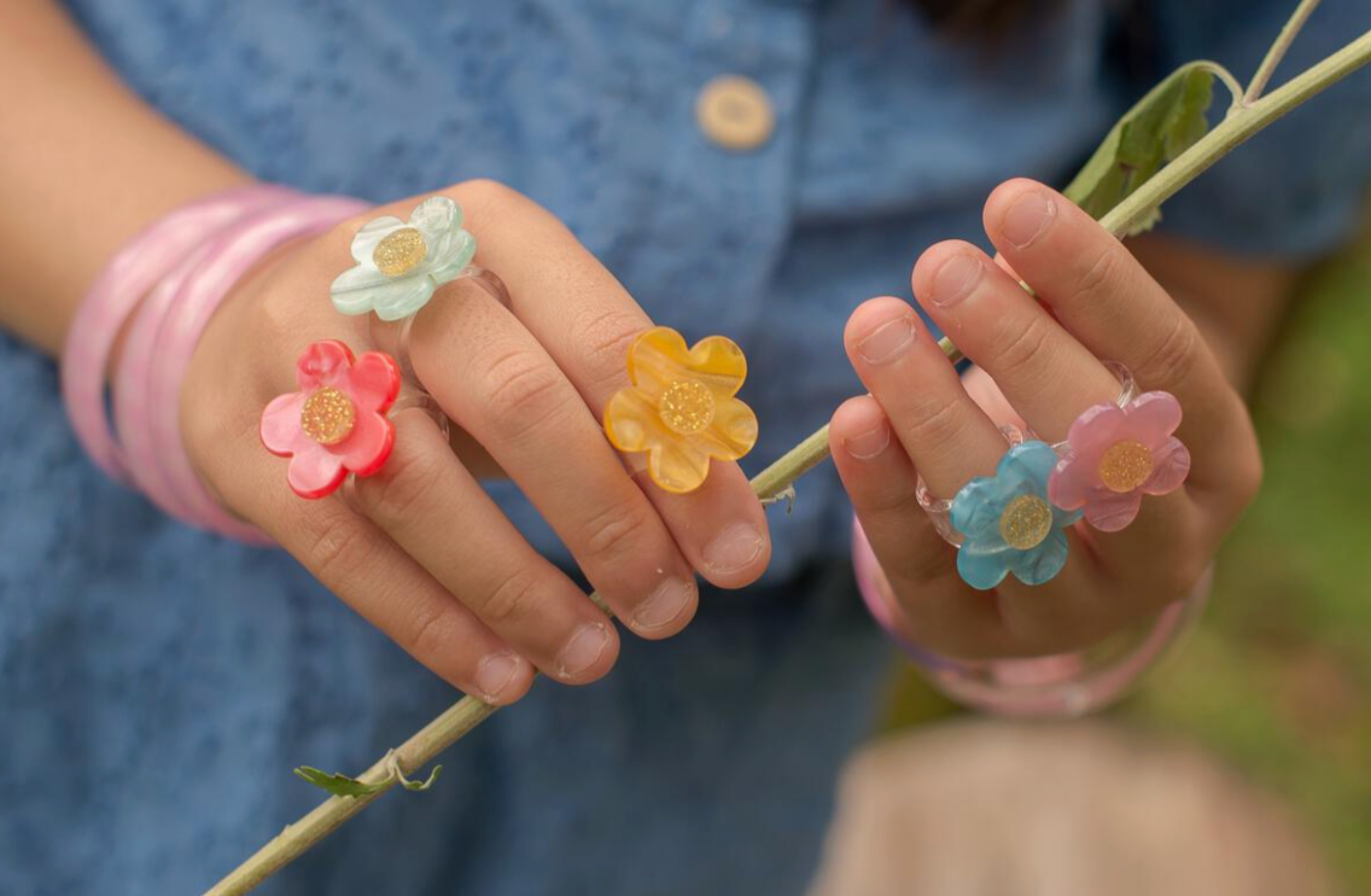 Flower Rings Assorted Colors from Anderson Parker
