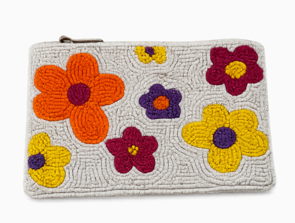 Flowers Beaded Coin Wallet from Anderson Parker