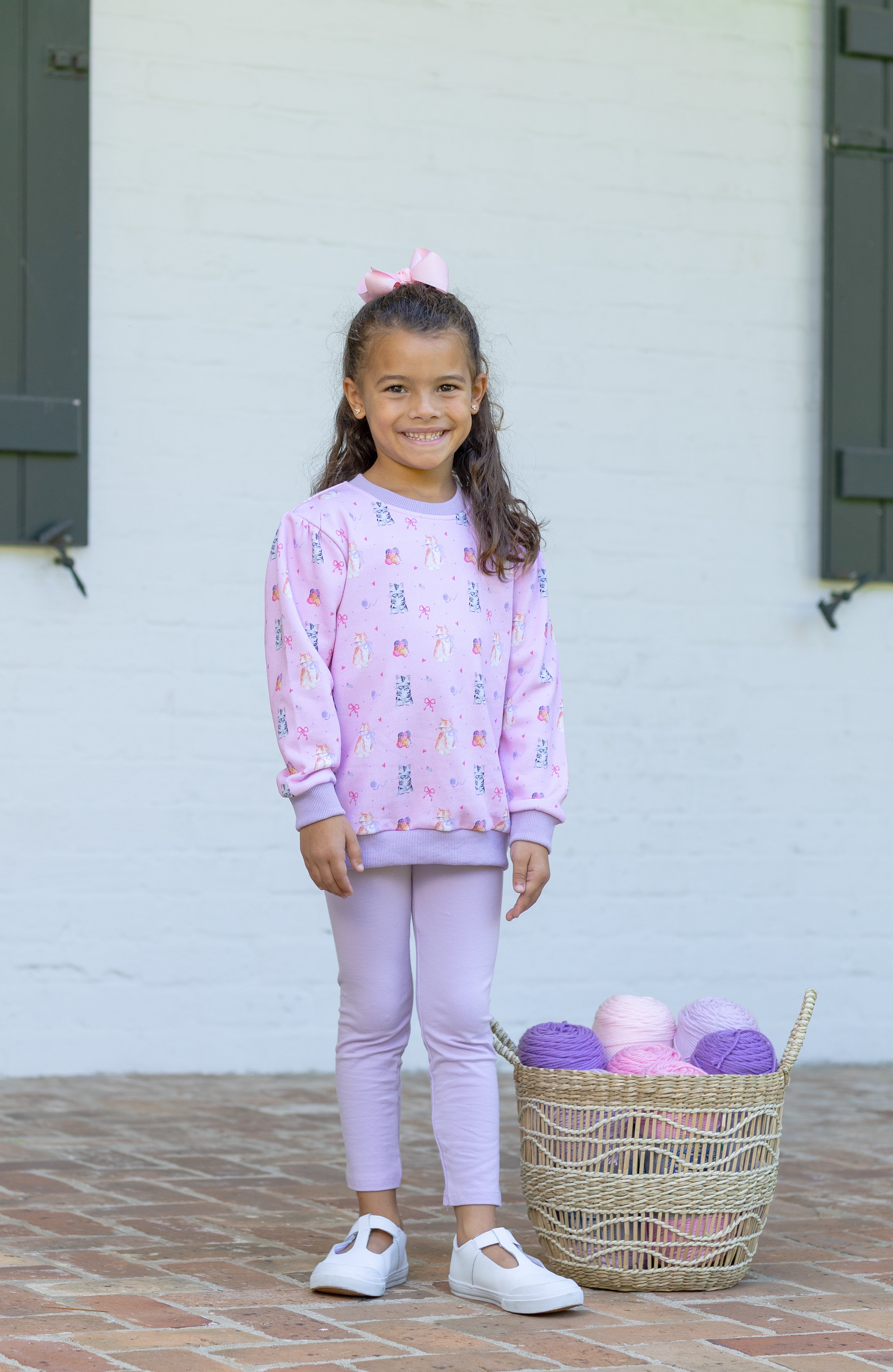 Fluffy Friends French Terry Pullover & Scalloped Legging Set from Anderson Parker