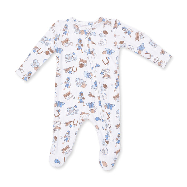 Football Nursery - 2 Way Zipper Footie from Anderson Parker