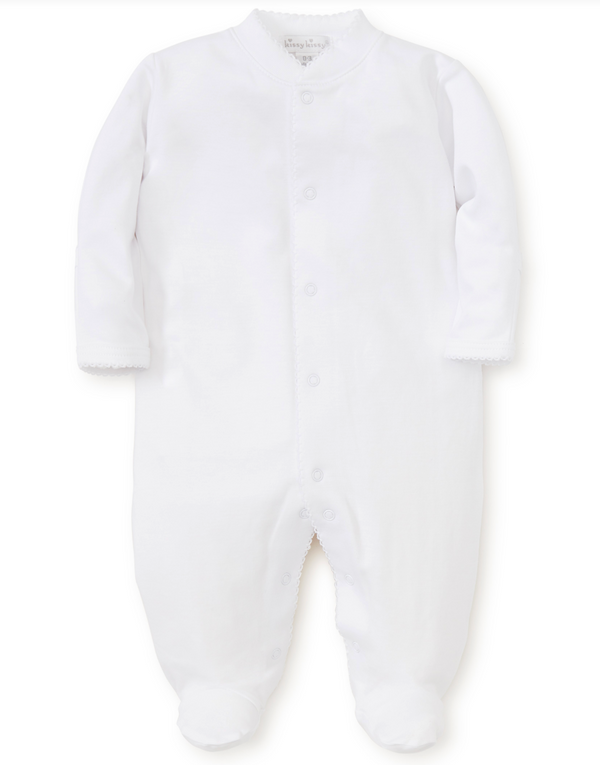 Footie - White w/ White Trim from Anderson Parker