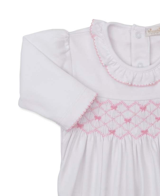 Footie w/ Hand Smocking - CLB Summer Bows 26 from Anderson Parker