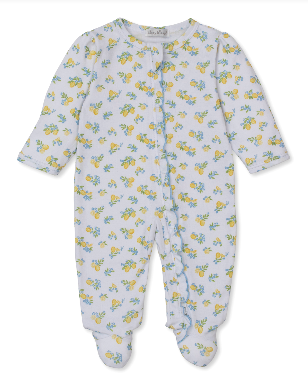 Footie w/ Zipper - Lemon Blossoms from Anderson Parker