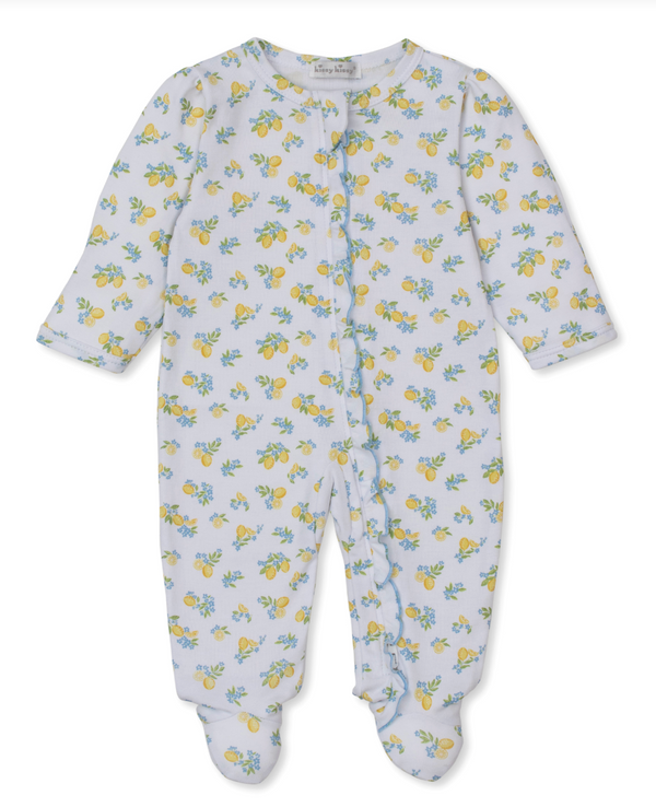 Footie w/ Zipper - Lemon Blossoms from Anderson Parker