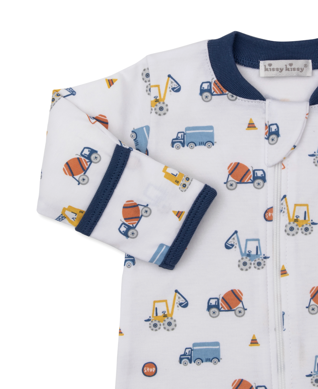 Footie with Zipper - Construction Roadwork from Anderson Parker