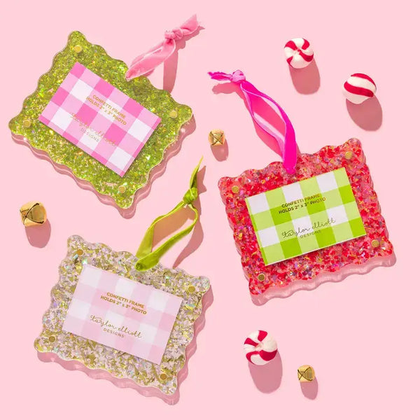 Frame Ornaments - Confetti - Assorted Colors to Choose From from Anderson Parker