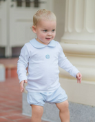 French Knot Pumpkin Bloomer Set - Blue from Anderson Parker