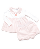 French Knot Pumpkin Bloomer Set - Pink from Anderson Parker