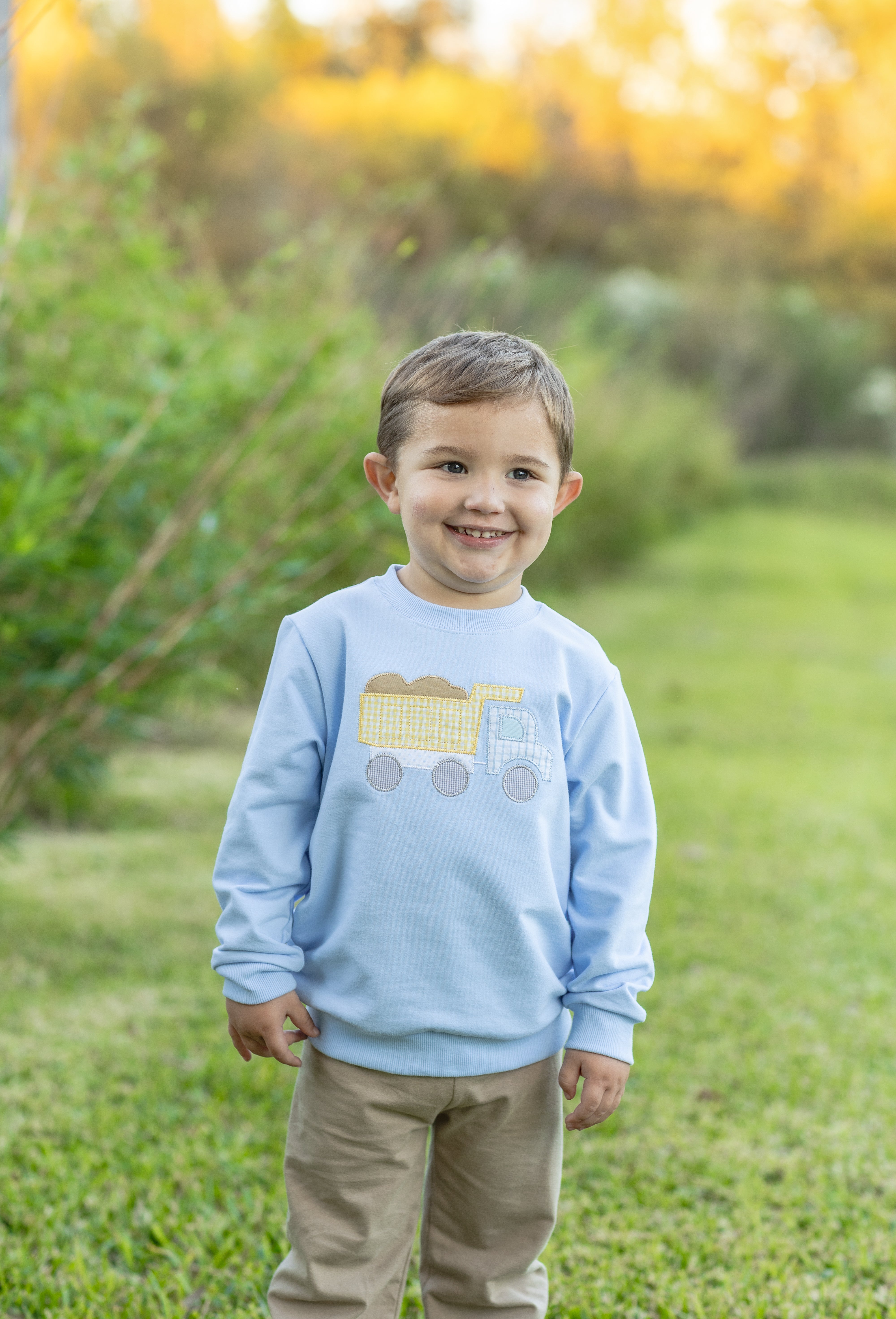 French Terry Pullover - Dump Truck from Anderson Parker