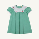 Frenchy Frock - Gibson Island Green Mini Gingham/Worth Ave White/Apples and Bows from Anderson Parker