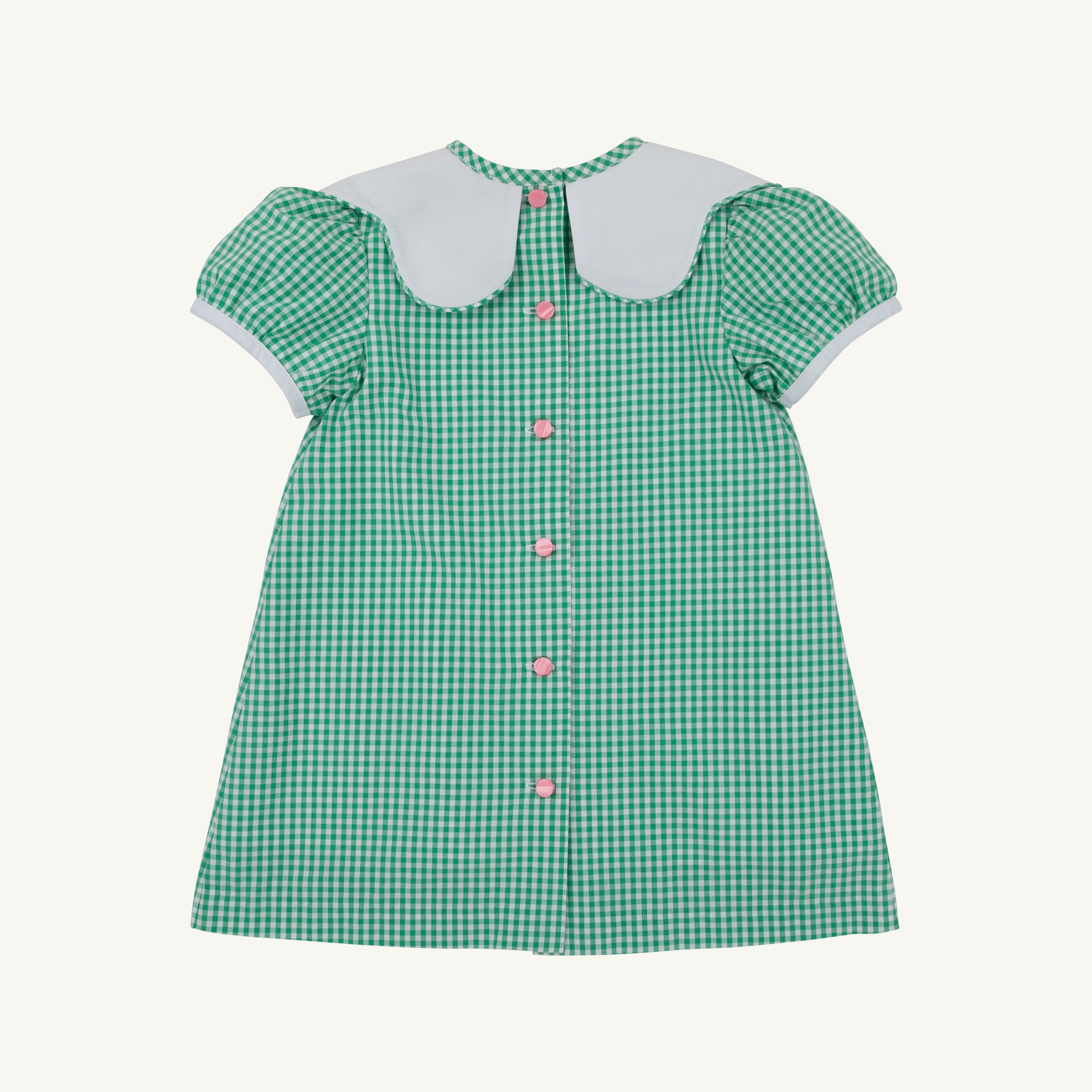 Frenchy Frock - Gibson Island Green Mini Gingham/Worth Ave White/Apples and Bows from Anderson Parker