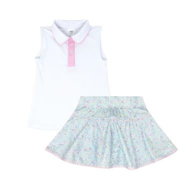 Gabby Top & Quinn Skort Set - Petal Purple and Cotton Candy Pink from Anderson Parker