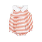 Game Day Striped Bubble Romper - Burnt Orange from Anderson Parker
