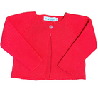 Garter Stitch Cardigan One Button - Red from Anderson Parker