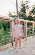 Genevieve Bubble - Coral Stripe/Light Blue from Anderson Parker