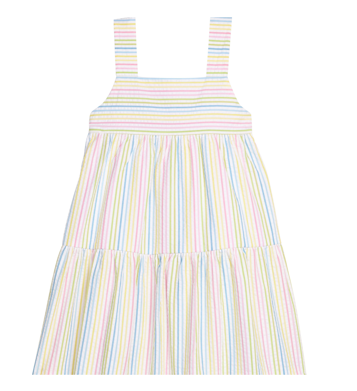Georgia Dress - Rainbow Stripe Seersucker from Anderson Parker