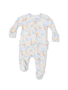 Georgia Floral - 2 Way Ruffle Back Zipper Footie from Anderson Parker