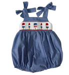Gigi Smocked Bubble - Holiday Pop from Anderson Parker