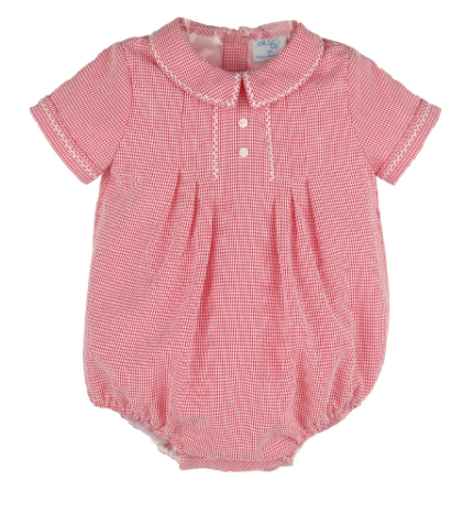 Gingham Boy Bubble - Red from Anderson Parker
