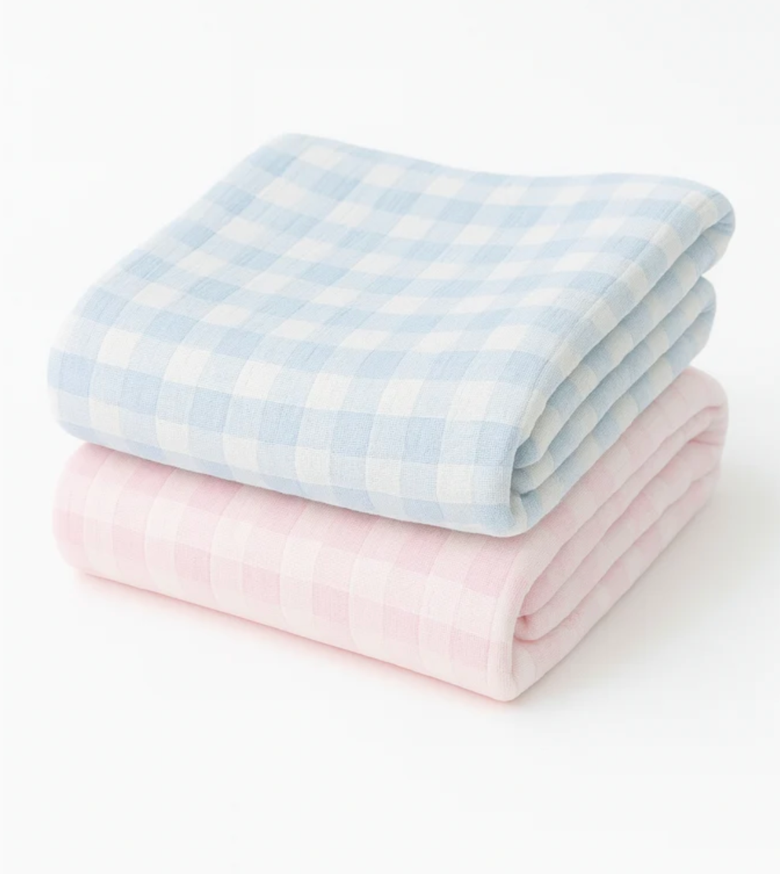 Gingham Check Baby Blanket - Pink from Anderson Parker