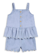 Girls' Chambray Shorts Set from Anderson Parker