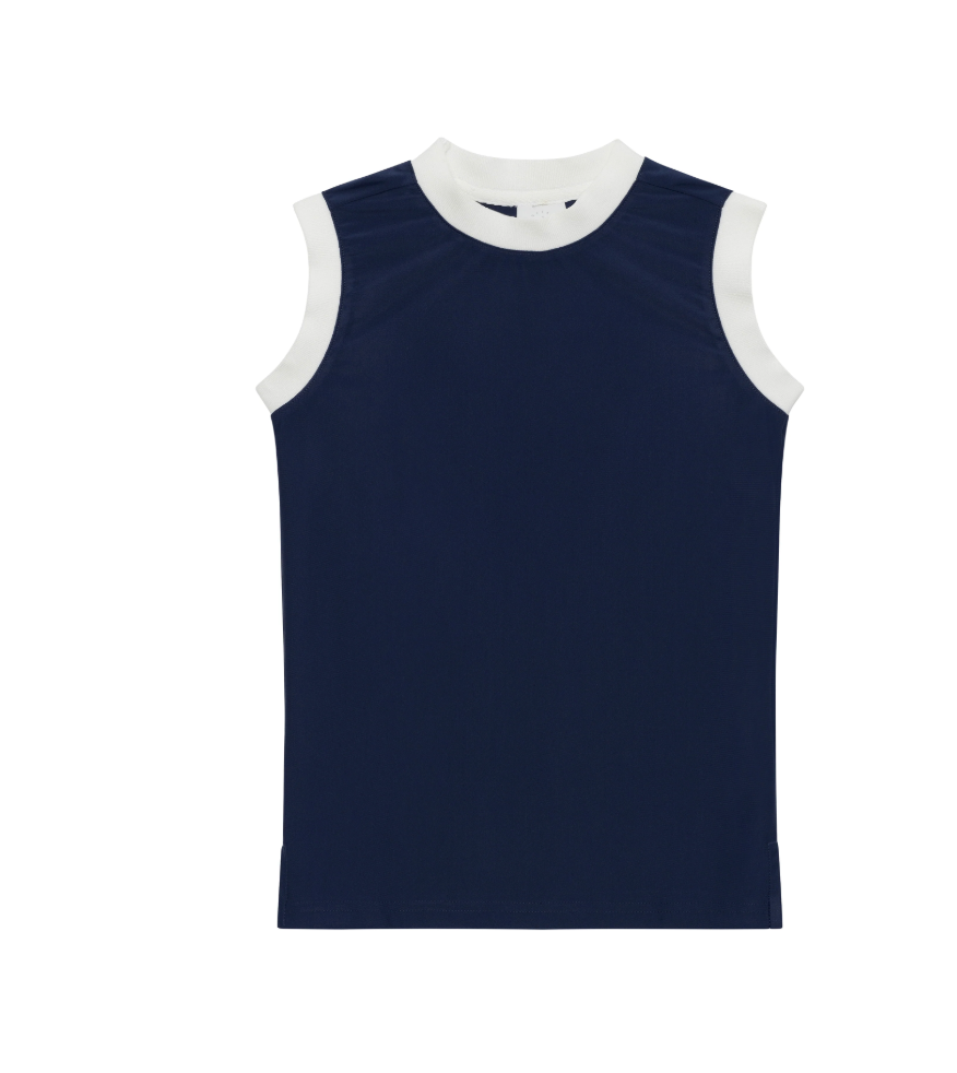 Girls Navy Muscle Tank from Anderson Parker
