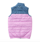 Girls Puffer Vest - Orchid Copen Blue Colorblock from Anderson Parker