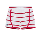 Girls Red and White Stripe Super Short from Anderson Parker