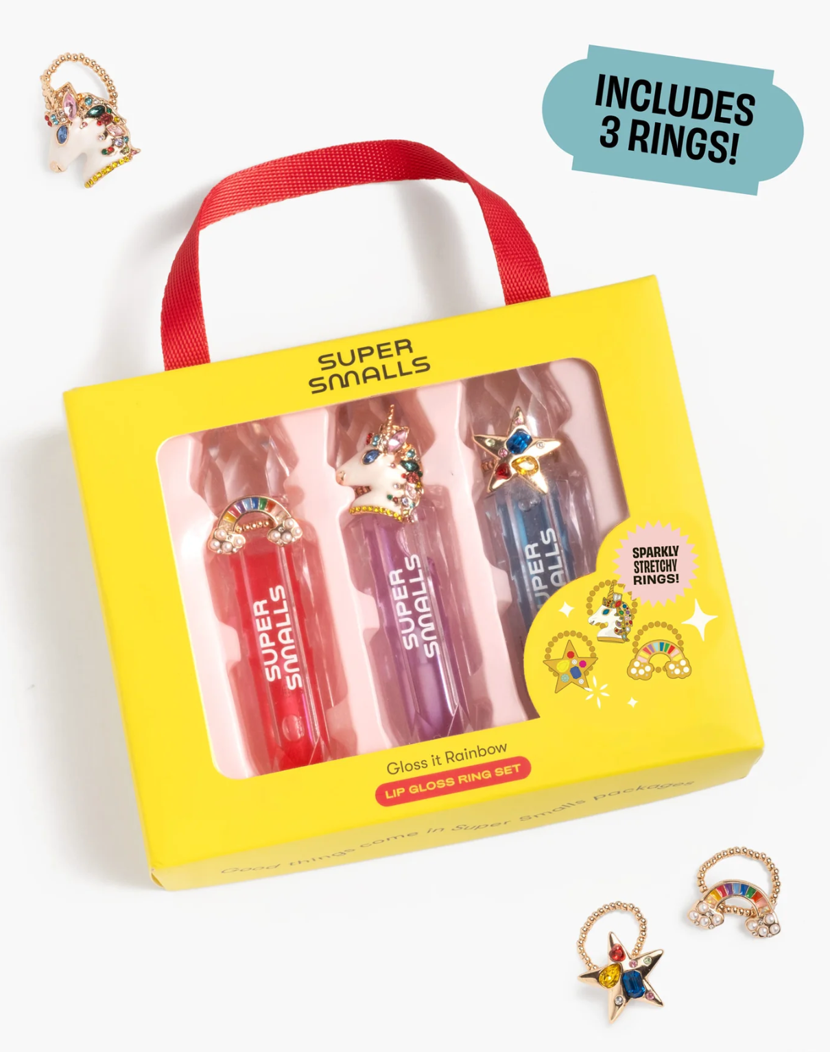 Gloss It Rainbow Lip Gloss Ring Set from Anderson Parker