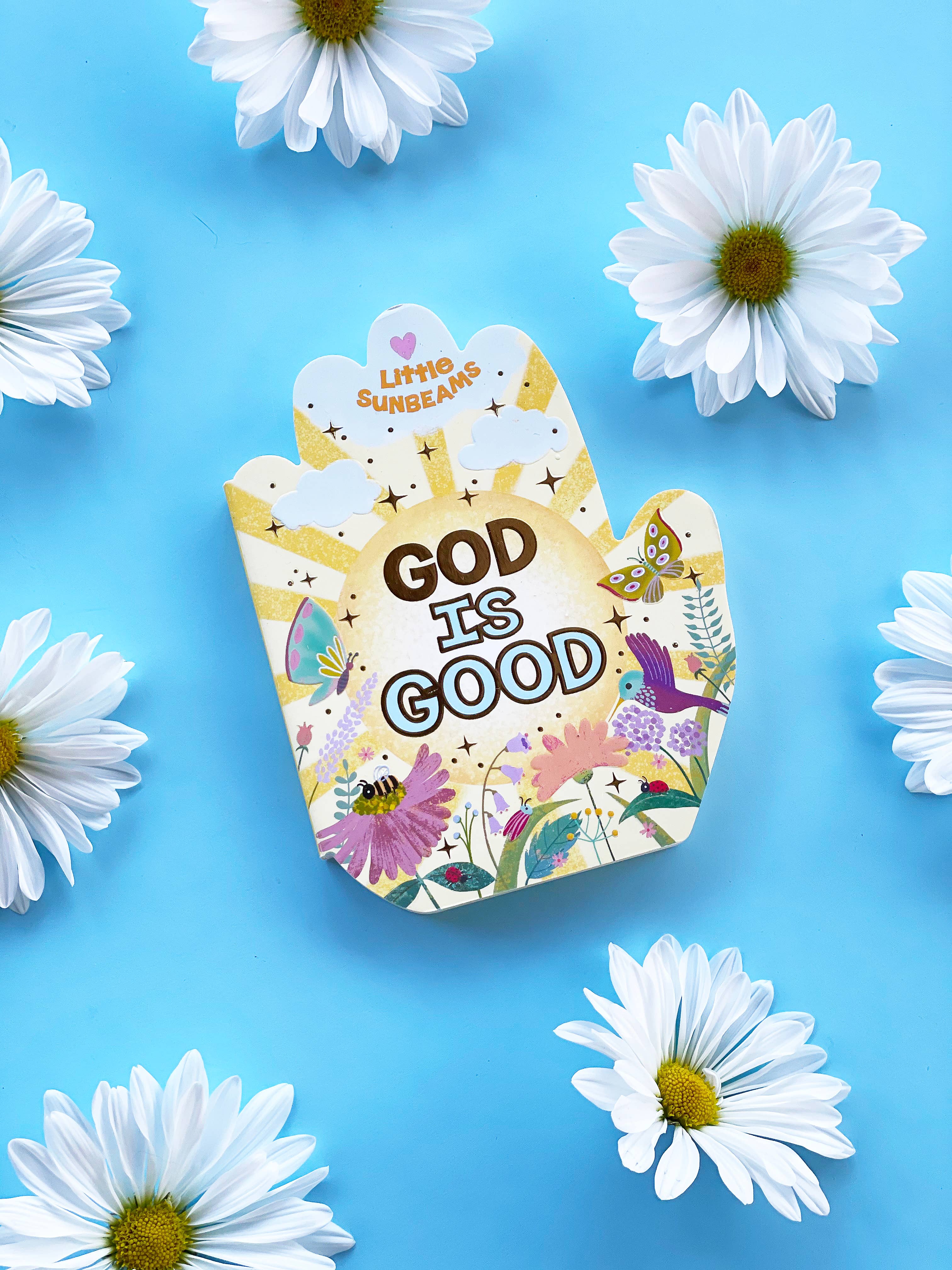 God is Good Praying Hands Shaped Board Book from Anderson Parker