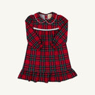Goldie Locks Gown - Polyester Interlock - Society Prep Plaid/Worth Ave White from Anderson Parker