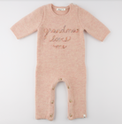 "Grandma Loves Me" Knitted Camden Romper from Anderson Parker
