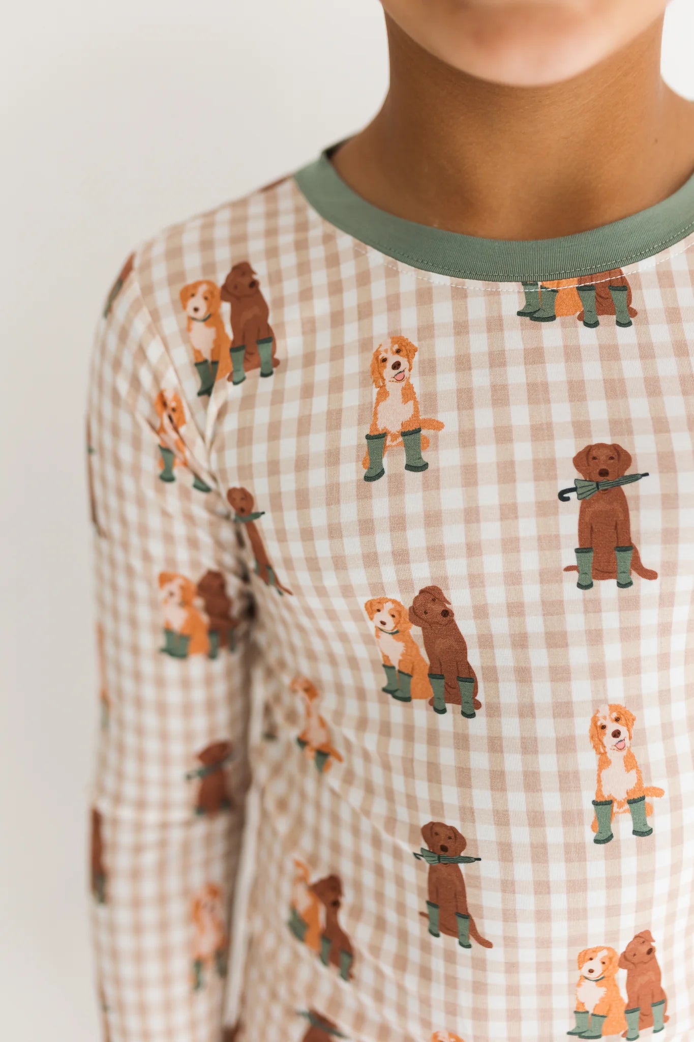 Green Pup Friends Two Piece Set from Anderson Parker