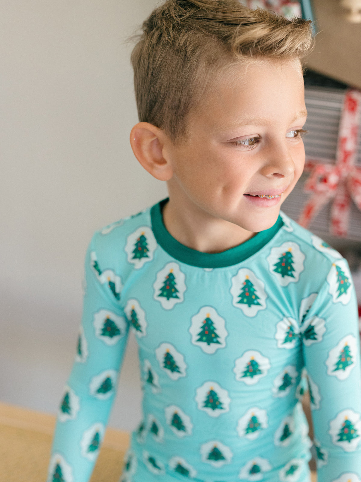 Green Starry Tree PJ Set from Anderson Parker