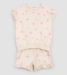 Gummy Bears on Ivory Ruffled Short Set from Anderson Parker