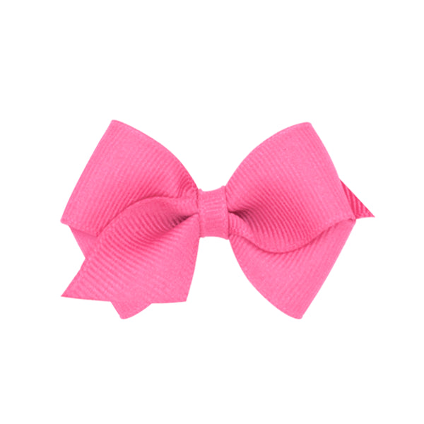 HOT PINK - Wee Classic Grosgrain Girls Hair Bow from Anderson Parker